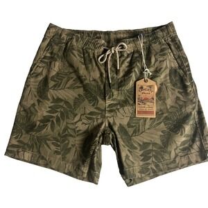 Faherty Men's All Day Shorts Size 38 XL Drawstring Jungle 6 1/2" Inseam D26
